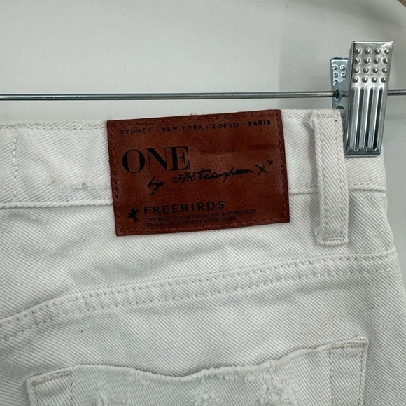 One Teaspoon White Beauty Freebirds Low Rise Rigid Skinny Leg Low Waist Jean 24 - Picture 10 of 16